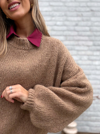 Soft Balloon Knit / Camel