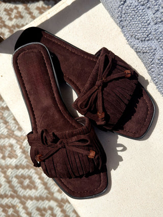 Fringe Sandals / Brown