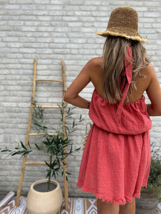Halter Breeze Dress / Terracotta