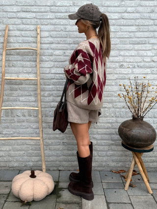 Soft Mini Skort / Taupe