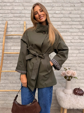 Belted Trench Jacket / Khaki