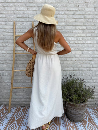 One Shoulder Dress / Beige