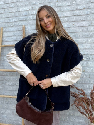 Teddy Warmer Gilet / Navy Blue