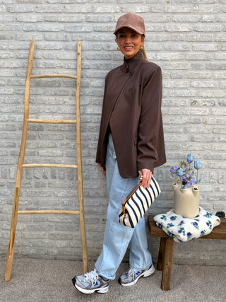 Minimal Chic Blazer / Brown