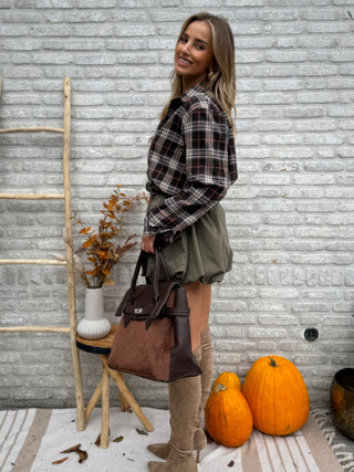 Pointed Knee Boots / taupe