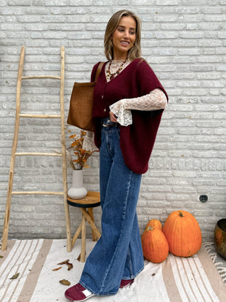 Loose Cozy Knit / Bordeaux