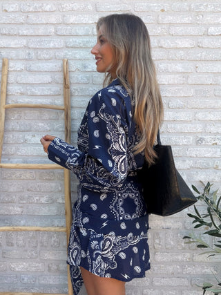 Paisley Layered Set / Blue