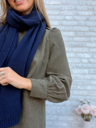 Knit Scarf / Blue