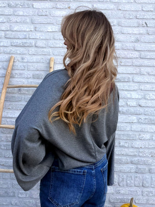 Cotton Wide Longsleeve / Grey