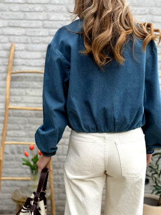 Denim Mid Season Jacket / Blue