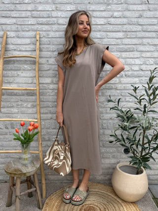 T-shirt Dress / Taupe