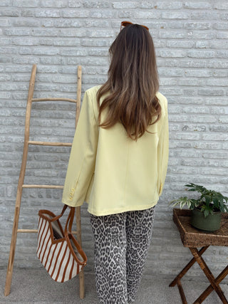Minimal Chic Blazer / Yellow