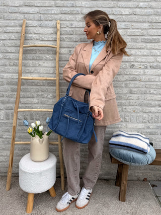 Ribbed Longsleeve Top / Blue