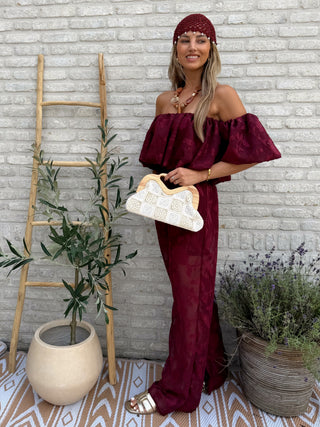 Wild Bloom Two-Piece / Bordeaux