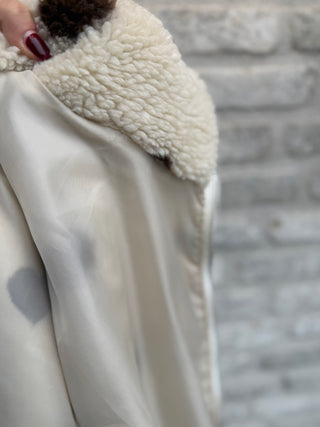 Heart Teddy Coat / Cream