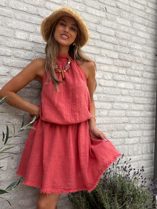 Halter Breeze Dress / Terracotta