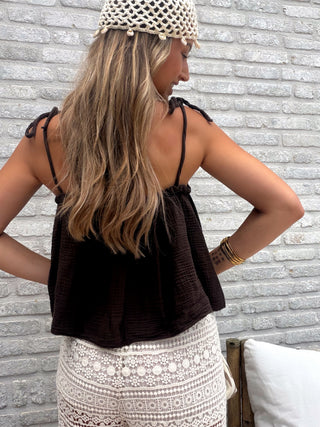 Breeze Cotton Top / Brown