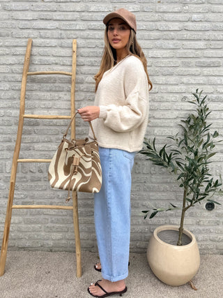 Soft Knit Vest / Beige