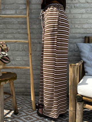 Everyday Stripe Pants / Brown