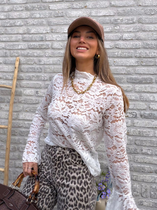 Lace Blouse / White