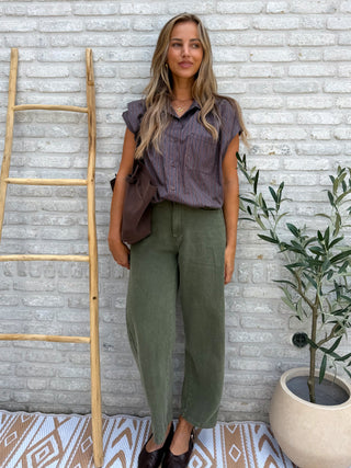 Slingback Flats / Brown