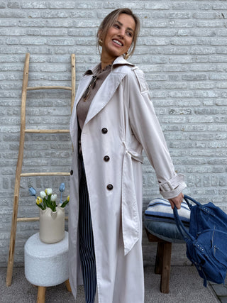 Ribbed Longsleeve Top / Taupe