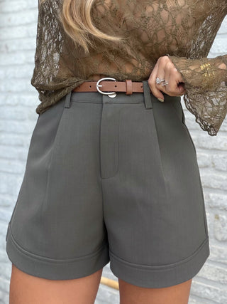 Tailored Belt Short / Khaki