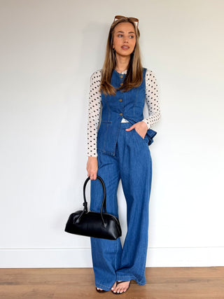 Denim Gilet / Dark Blue