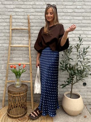 Effortless Puff Blouse / Brown