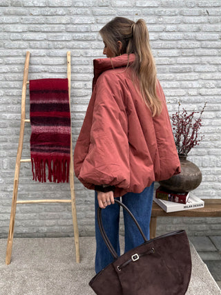 Oversized Puffer Jacket / Terracotta