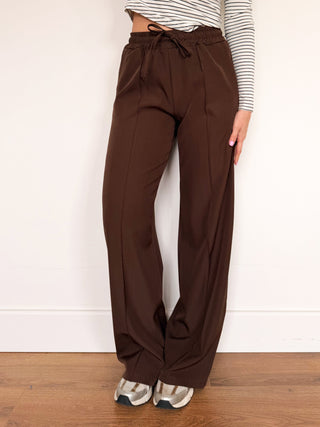 Soft Wide Leg Pants / Brown