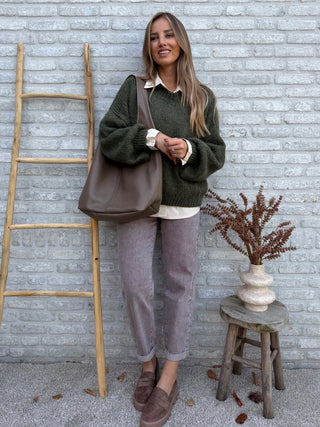 Soft Balloon Knit / Khaki
