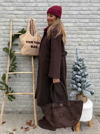 Belted Wool Coat / Brown