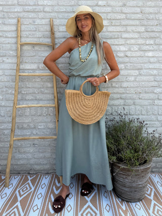 One Shoulder Dress / Khaki