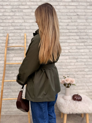 Belted Trench Jacket / Khaki
