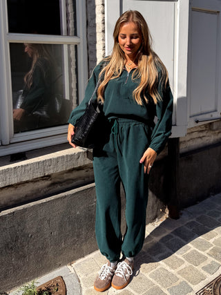 Corduroy Co-Ord Set / Dark Green