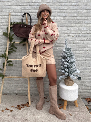 Cherry Blossom Sweater / Beige