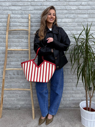 Faux Leather Jacket / Black