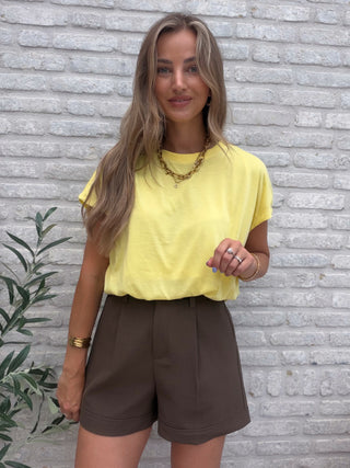 Puffy Basic Tee / Yellow