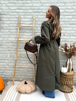 Oversized Belted Trench Coat / Khaki