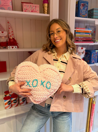 Knit Polo / Beige-Pink