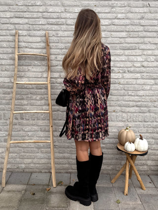 Roselle Pleated Dress / Multi