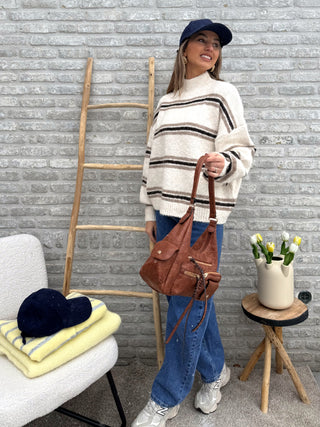Soft Stripe Pull-Over / Beige