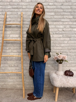 Belted Trench Jacket / Khaki