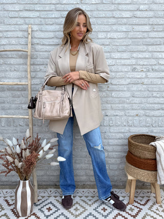 Oversized Chic Blazer / Beige