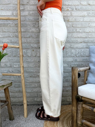 Balloon Fit Jeans / Beige
