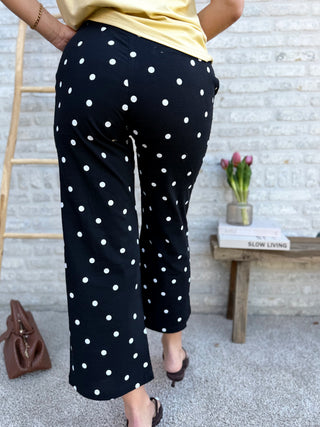 Polka Dot Pants / Black