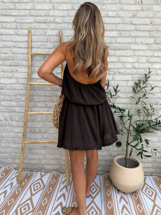 Halter Breeze Dress / Brown