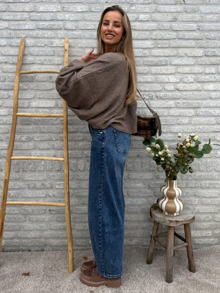 Balloon Sleeve Knit / Taupe