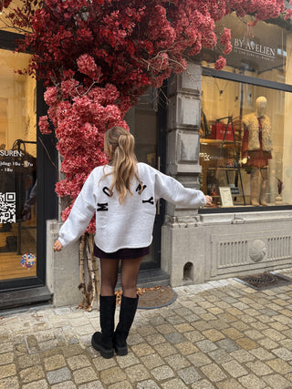 Mommy Sweater / Grey-Black